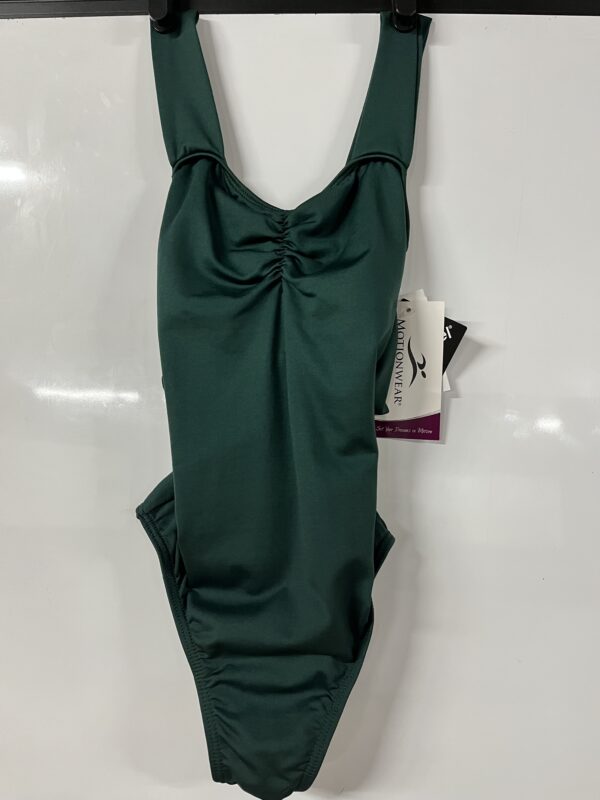 Forrest Green Cinched Front "Motionwear" Leotard Petite Adult
